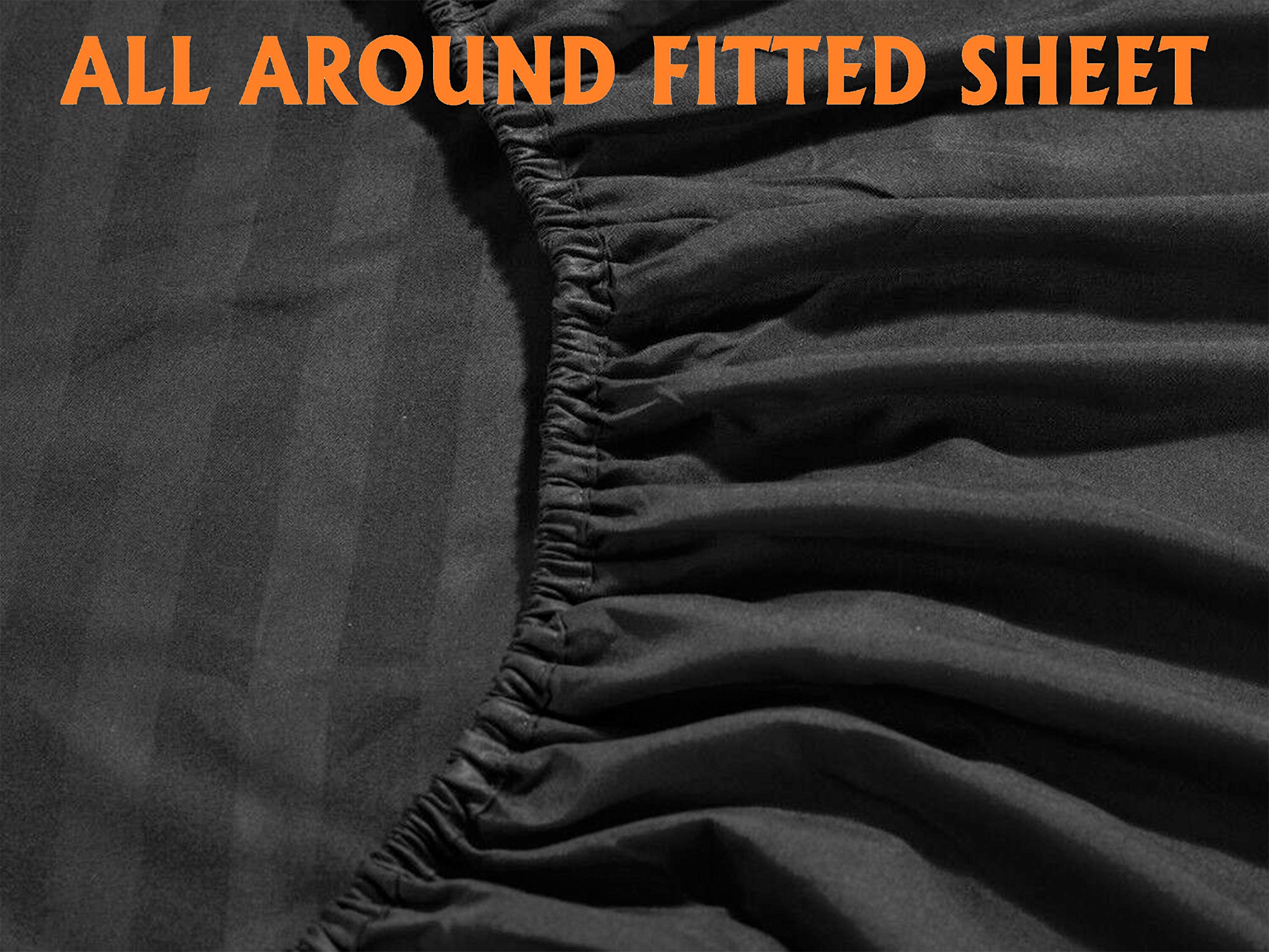 Wrinkle-resistant microfiber keeps colors vibrant after washing.