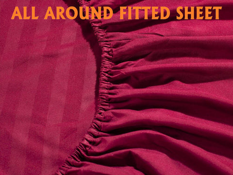 Elegant Comfort wrinkle-resistant microfiber for a smooth, tidy bed surface.