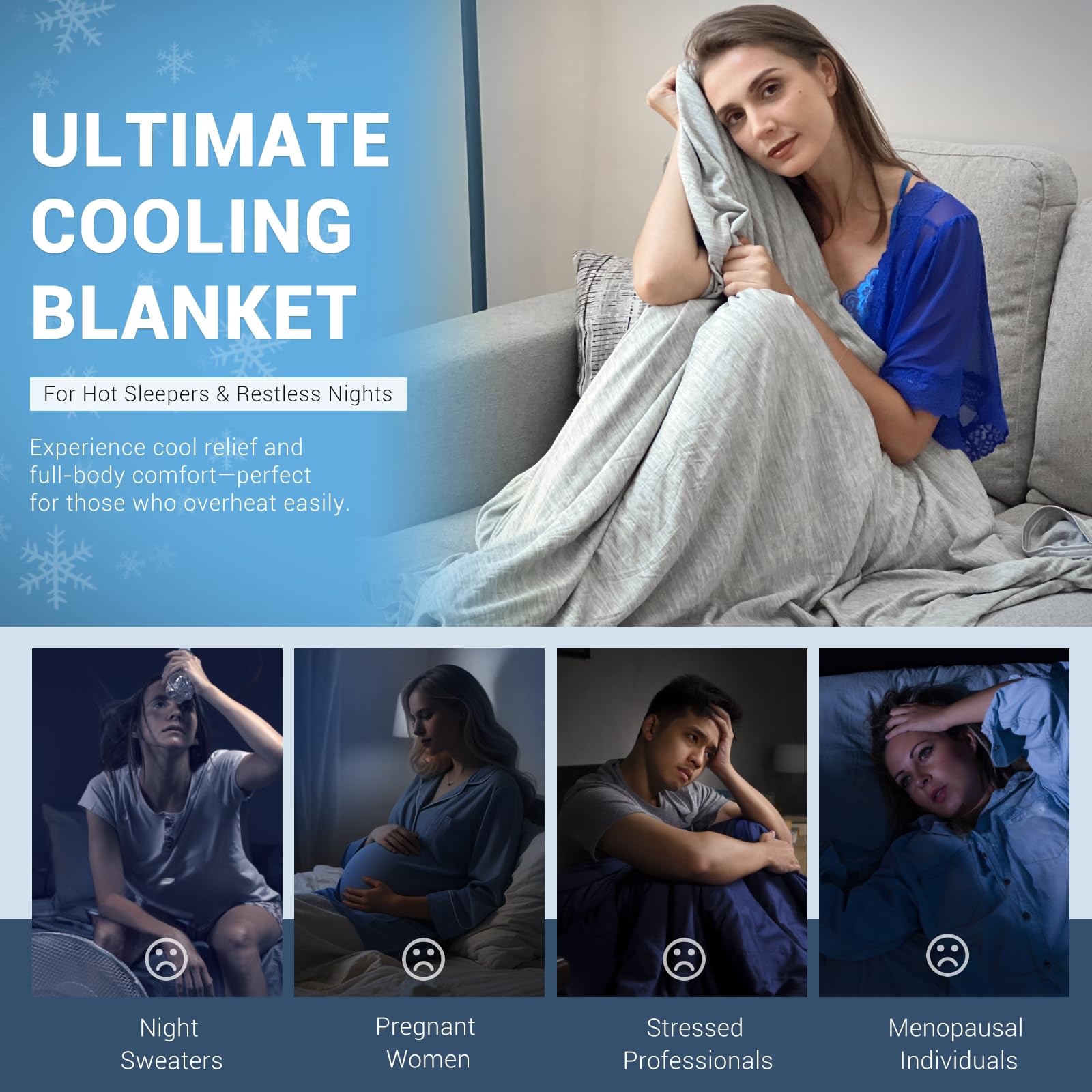 Elegear cooling blanket gift packaging, ready for gifting.