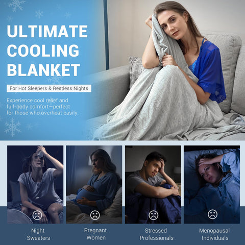 Elegear cooling blanket gift packaging, ready for gifting.