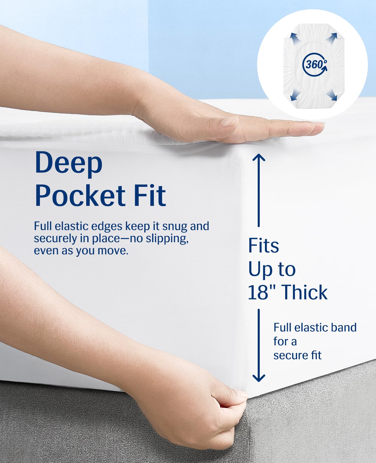Elegear mattress pad is machine washable for easy care.