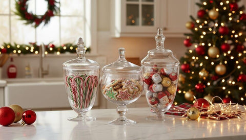 Elements pantry shelf organizer with graduated jars