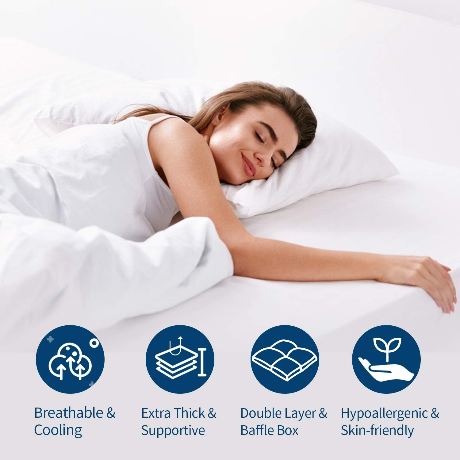 ELEMUSE deep-pocket fit for mattresses up to 21 inches