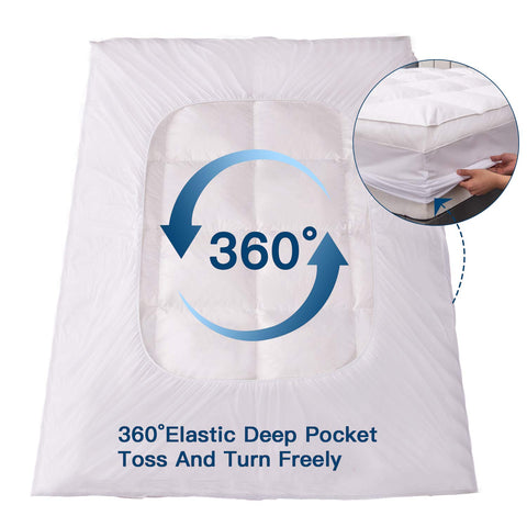 ELEMUSE 400TC Egyptian cotton cover feels soft and secure