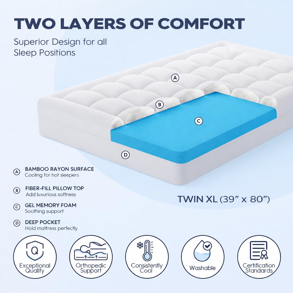 Elemuse memory foam minimizes motion transfer for undisturbed nights
