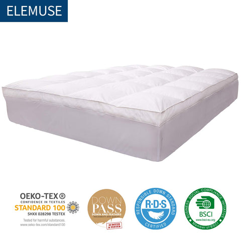 ELEMUSE topper supports sensitive skin with gentle materials