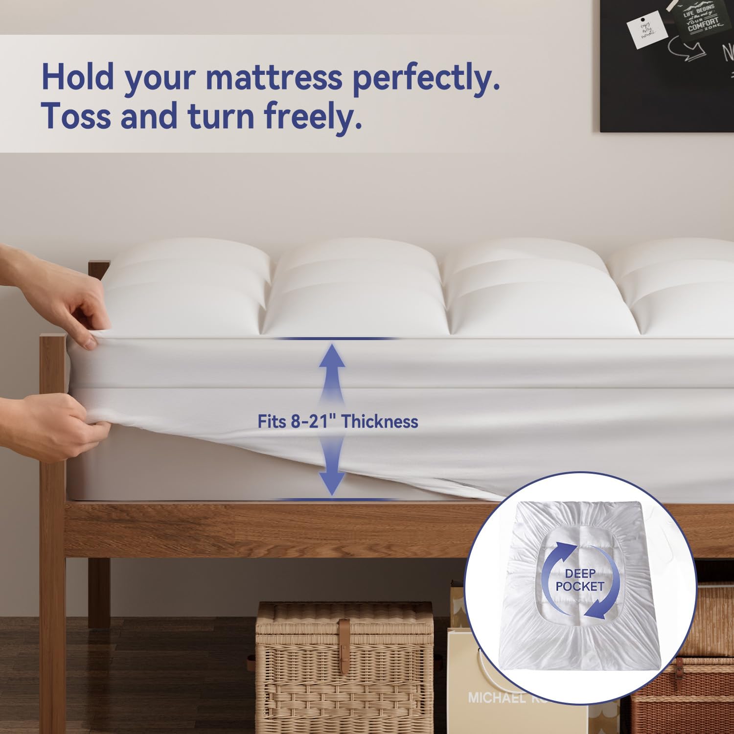 Box sewing ensures even fill distribution for consistent loft