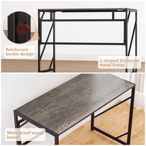 Elephance folding desk with 40.6x19.7x29.5 inches fits compact rooms.
