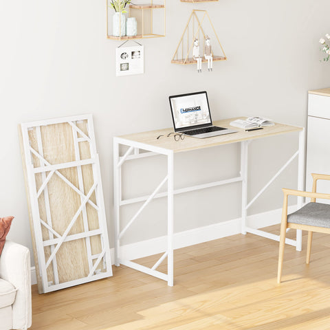 Elephance Folding Desk open-workspace showing spacious surface for laptop and notes.