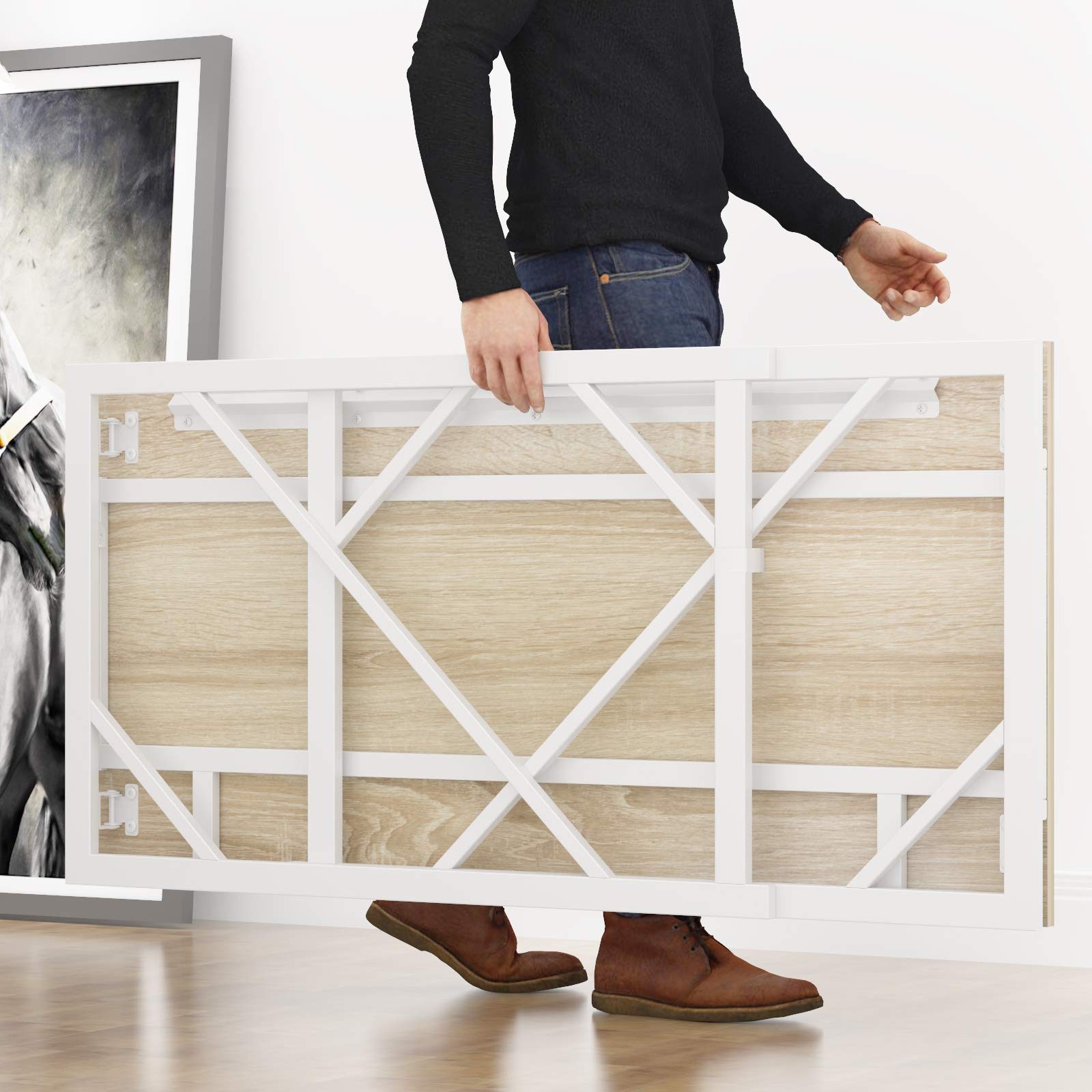 Elephance folding desk outdoor-use is portable for balcony or picnic setups.