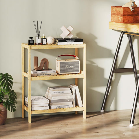 Elepude plant stand adds vertical display with stable planter support.