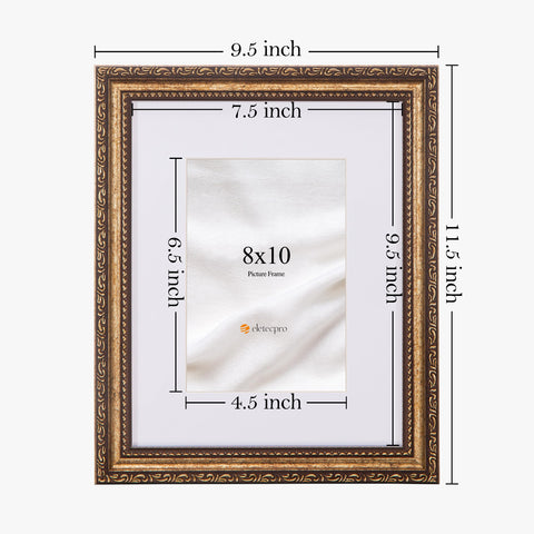 eletecpro 5x7 photo inset with mat display option for 8x10