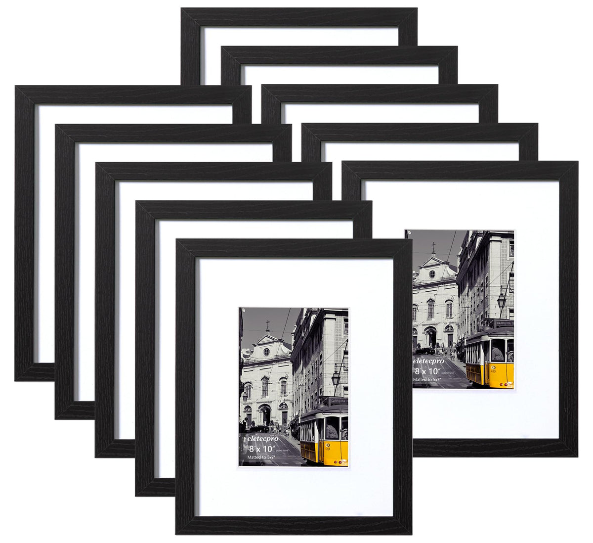 eletecpro 8x10 frames with acrylic front provide a crystal-clear view for gallery walls.