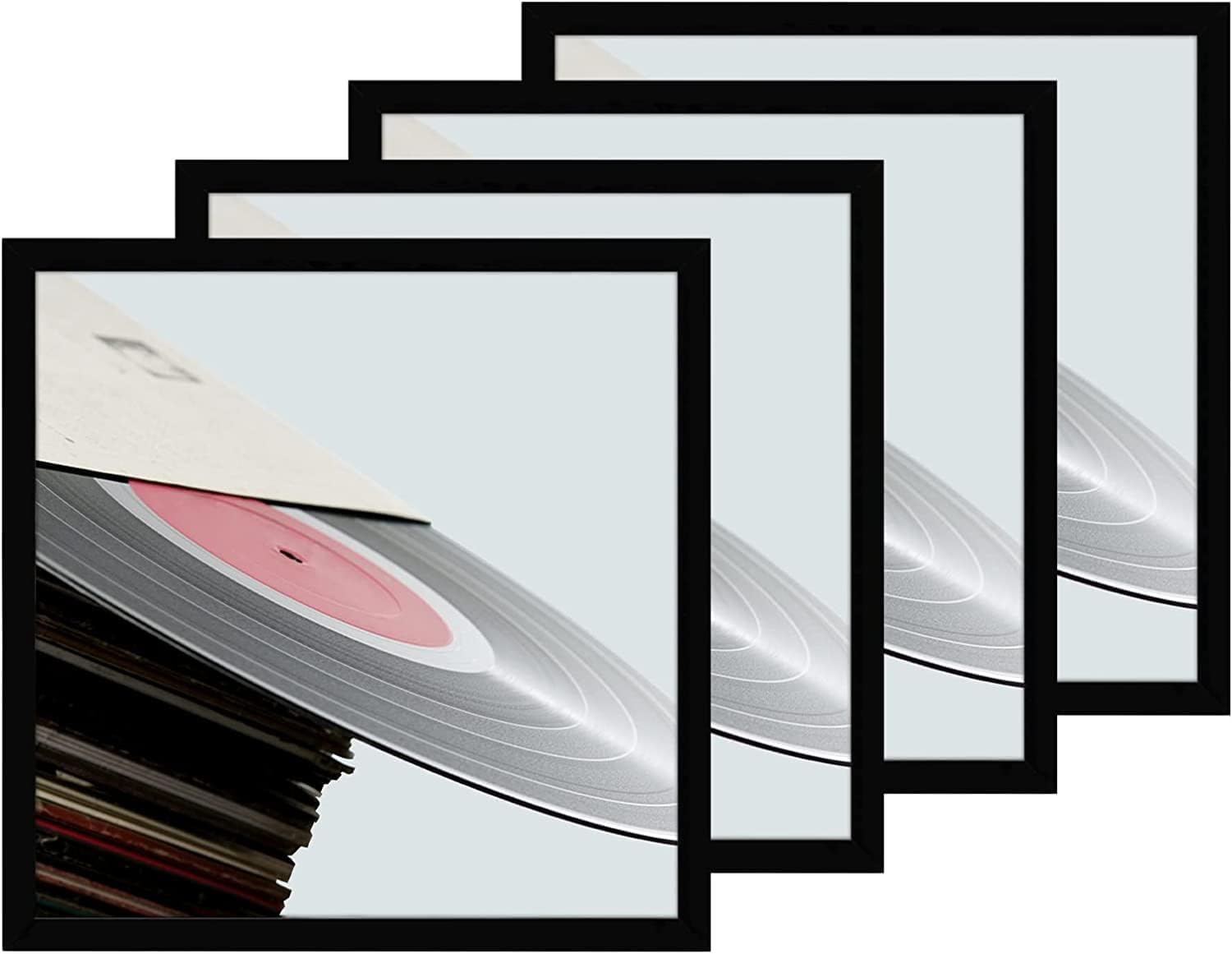 eletecpro vinyl frame interior 12.5x12.5 showcases full jacket and LP for wall display