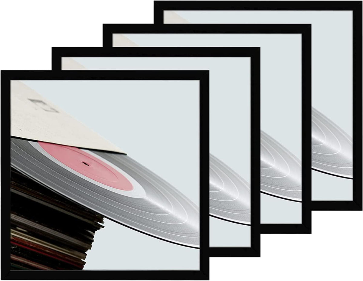 eletecpro vinyl frame interior 12.5x12.5 showcases full jacket and LP for wall display