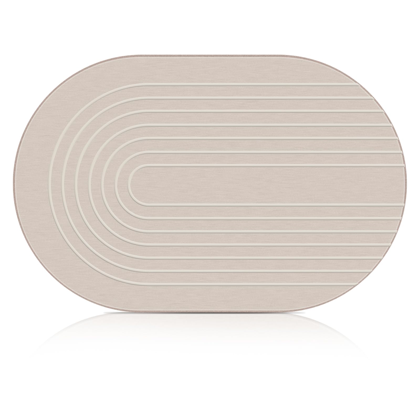 Elfcool Stone Bath Mat shows quick-dry absorption in a modern bathroom.