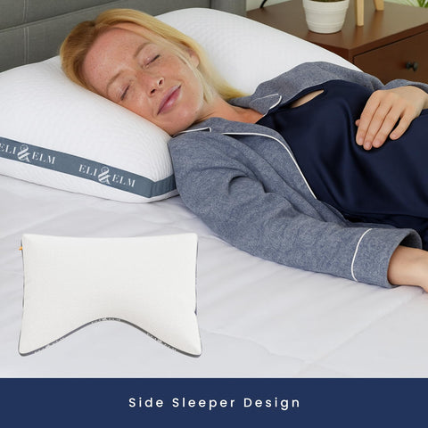 Eli & Elm cooling latex fill promotes airflow for cooler nights.