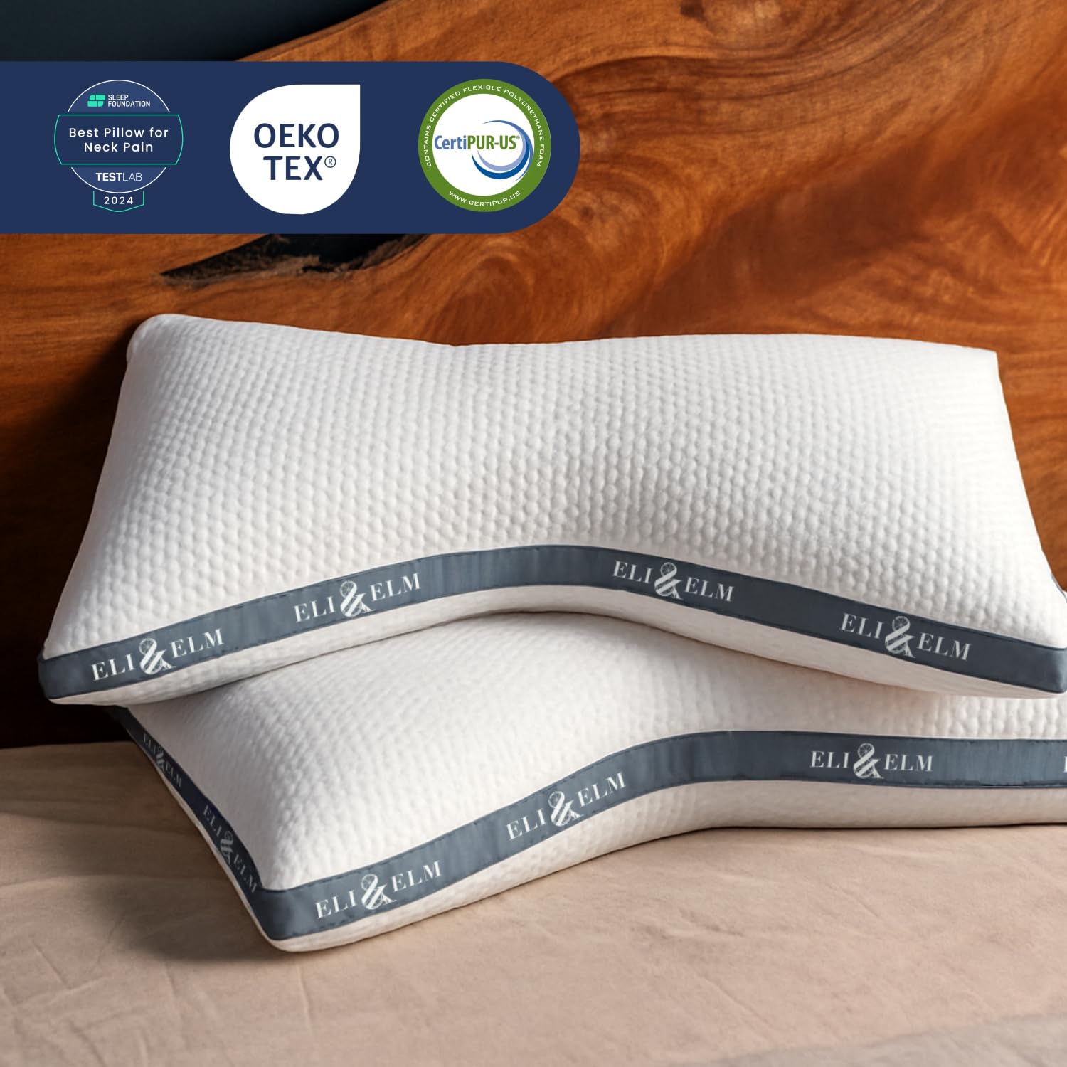 Eli & Elm queen size pillow includes a pillowcase.