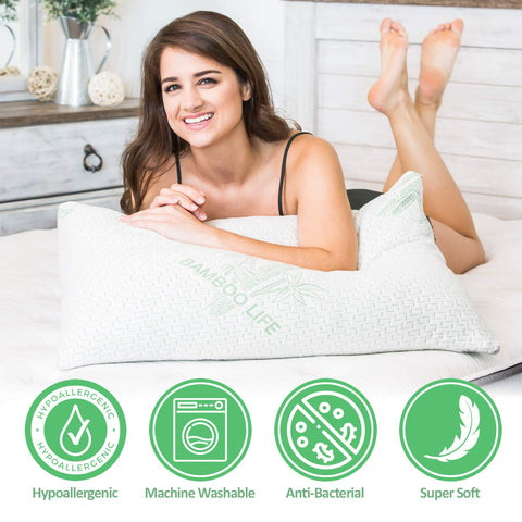 Elif Home Goods Elif King pillow inner foam adjustable for personalized support