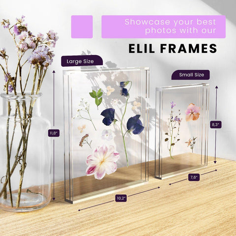 Elil Polaroid Fujifilm frame holds 8x10 photos for gallery-worthy arrangements.