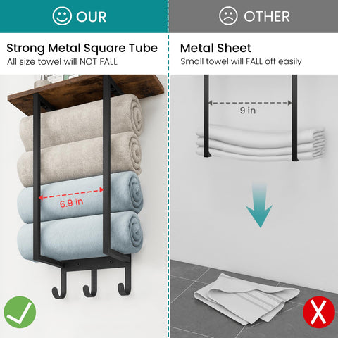 Eliteroo towel storage for small bathrooms and RVs.