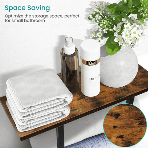 Eliteroo bathroom organizer blends minimalist design with sturdy metal frame.