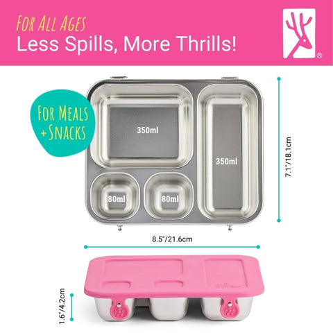 Elk and Friends stainless-steel-base bento box durable daily use.