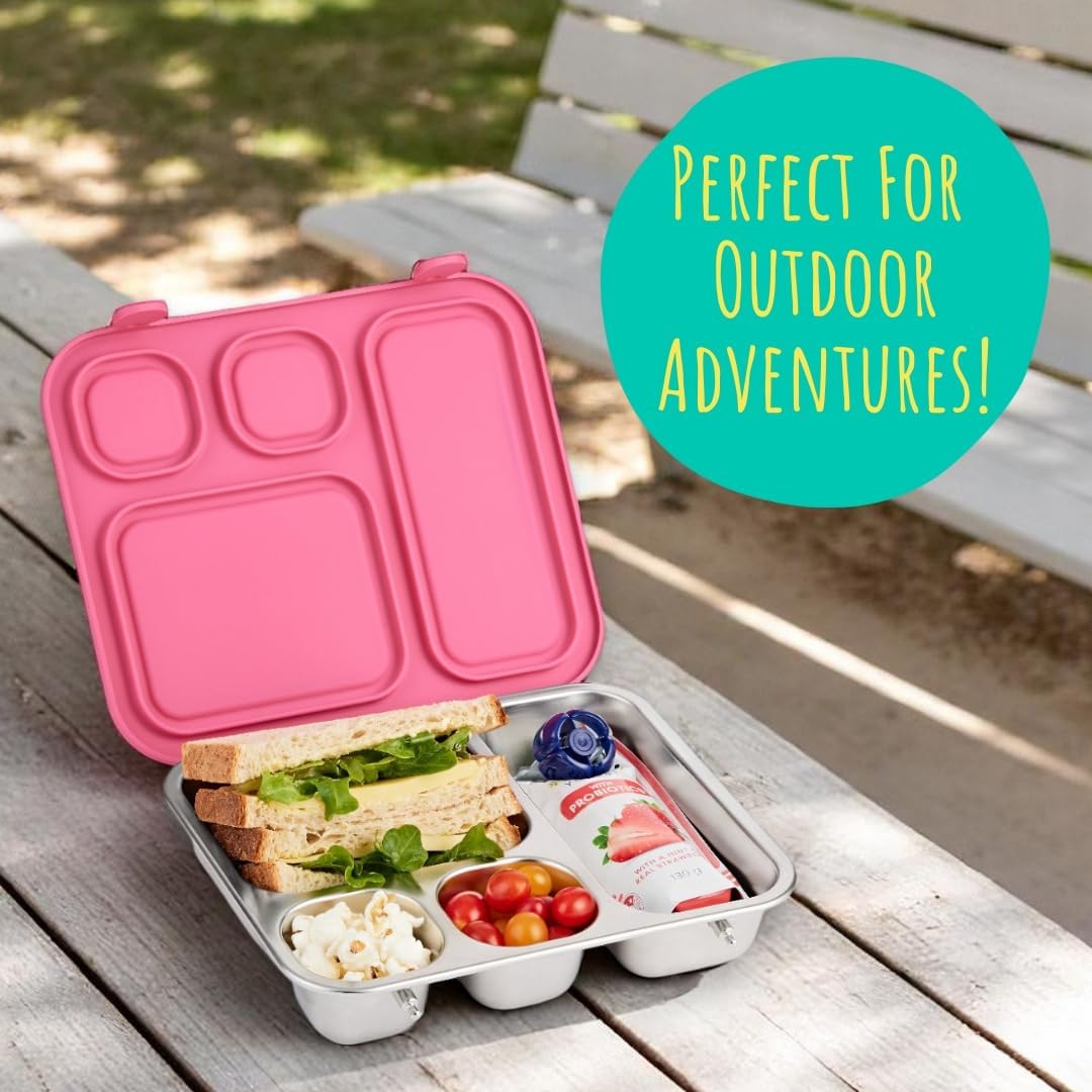 Elk and Friends bento box in use during park snack time
