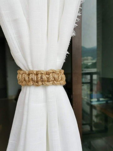 Elkpruu sheer lightweight curtains gathered elegantly with tiebacks