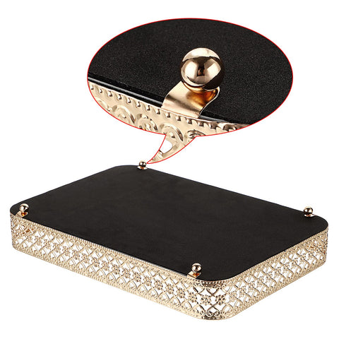 ELLDOO decorative hollow pattern tray adds elegance to any room