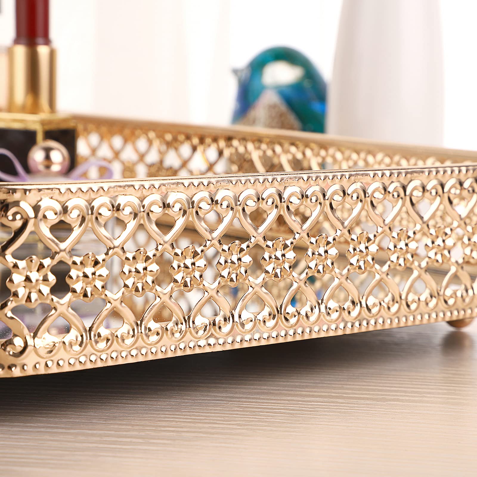 ELLDOO large vanity tray dimensions 11.8 by 7.9 inches