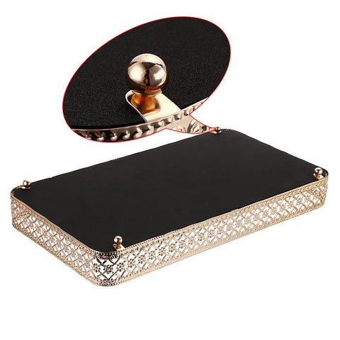 ELLDOO metal-pattern decorative tray adds stylish flair to any dresser.