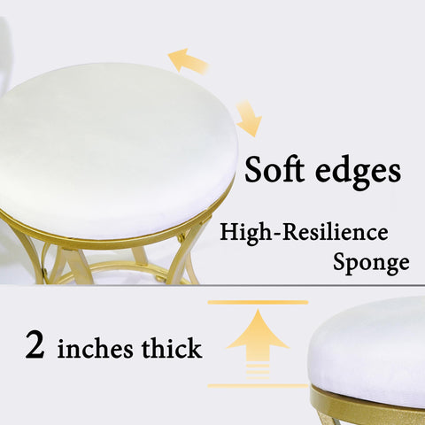 Ellensamqi vanity stool suitable for bedroom, living room, or dressing area
