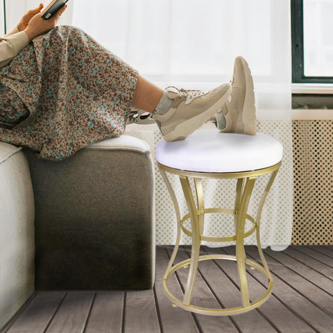 Ellensamqi white velvet seat cushion delivers soft, comfortable seating
