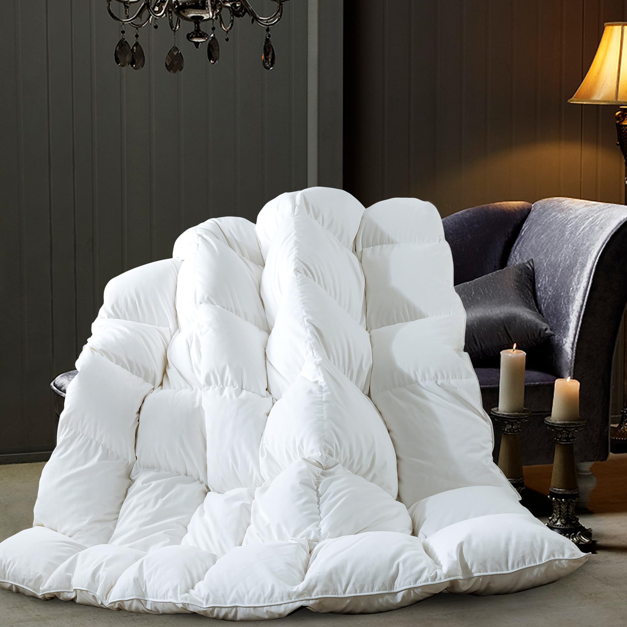 ELNIDO QUEEN corner tabs help secure duvet cover