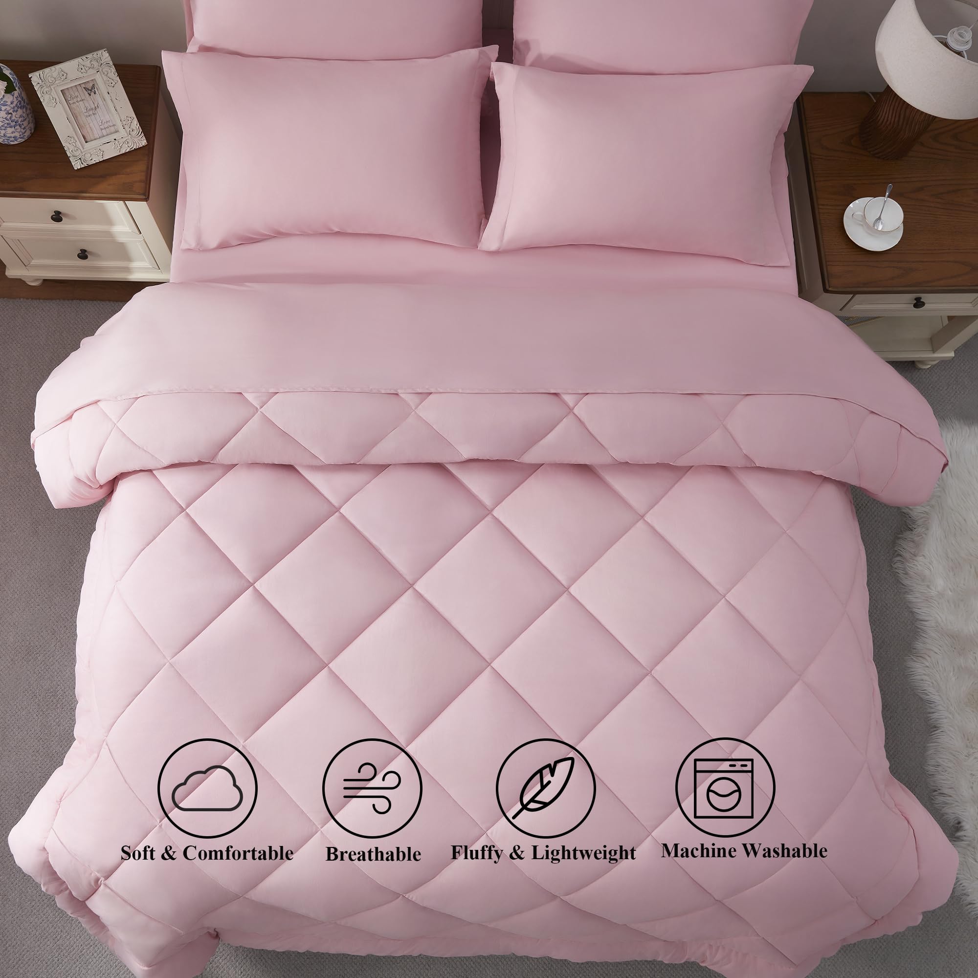 ELNIDO QUEEN fitted sheet pocket close-up, fits up to 14 inches.