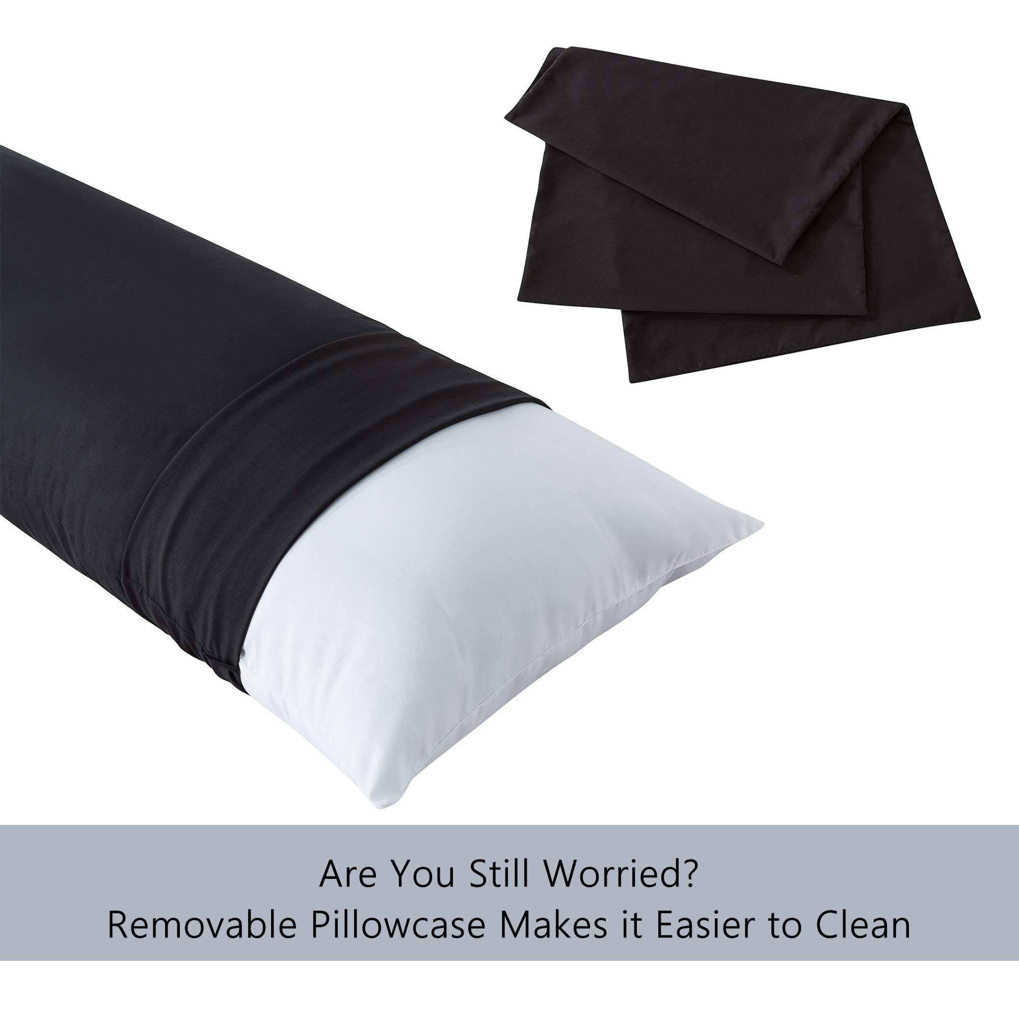 ELNIDO QUEEN full body pillow insert offers cozy, ergonomic support.
