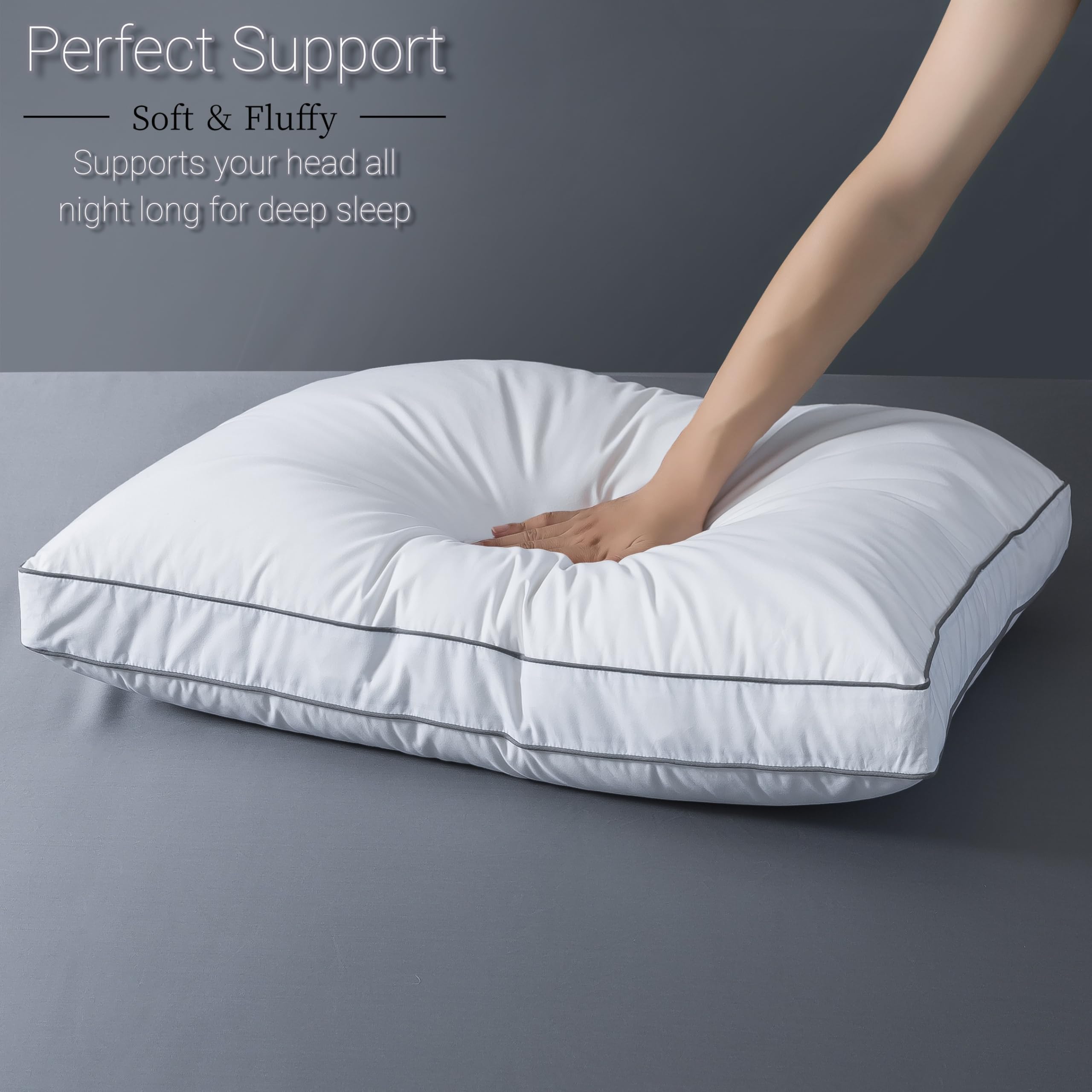 Silky-smooth cover of ELNIDO QUEEN pillow for breathability