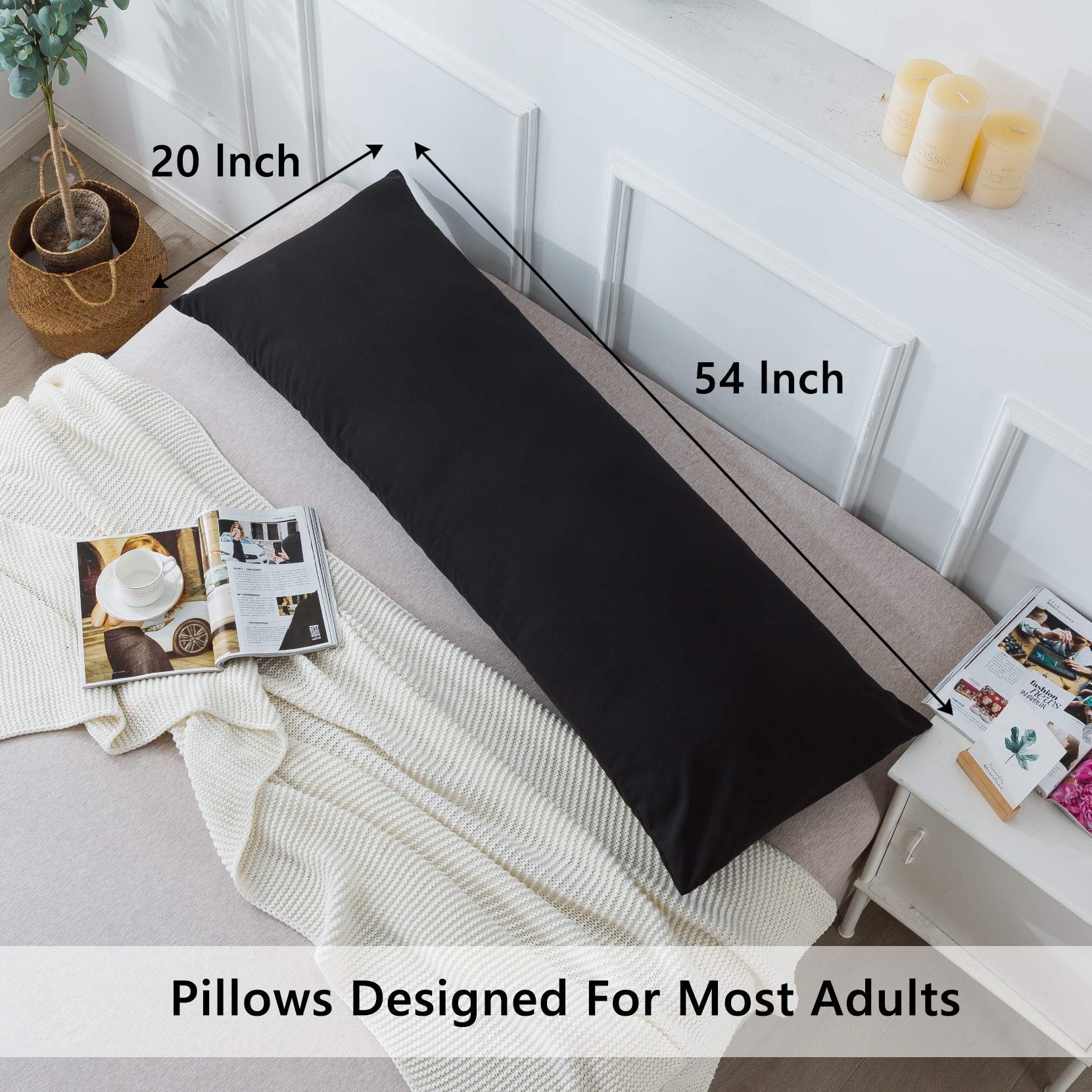ELNIDO QUEEN unfolded body pillow demonstrates versatile, full-length support.