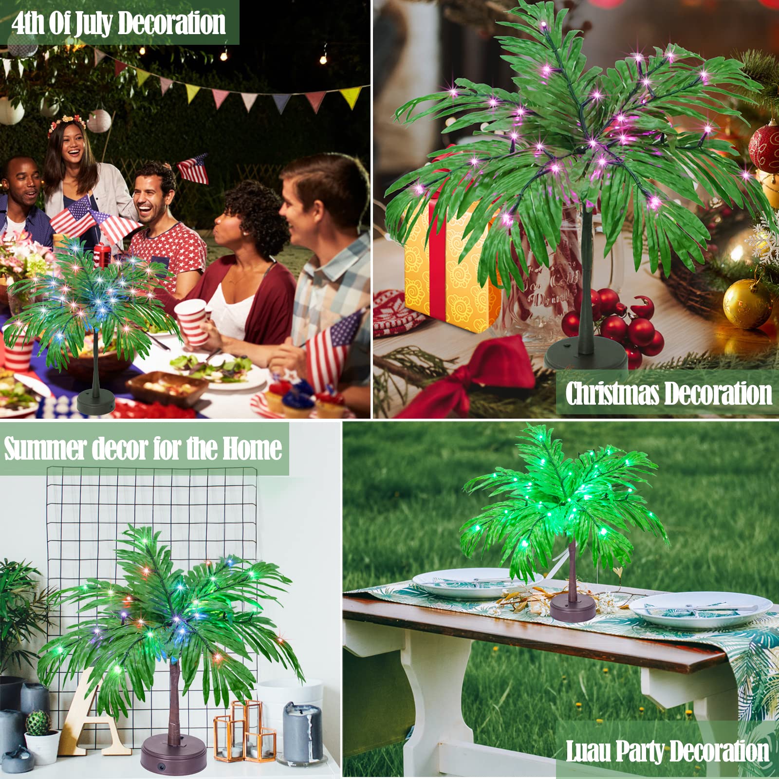 Elnsivo palm tree decor brings a beach vibe to living spaces year-round.