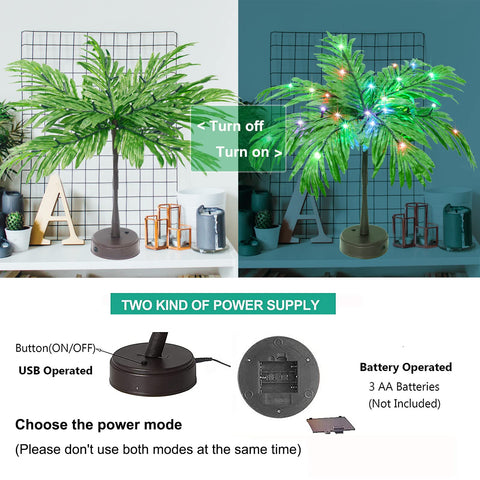 Elnsivo color-changing palm tree suits summer, holidays, and weddings.