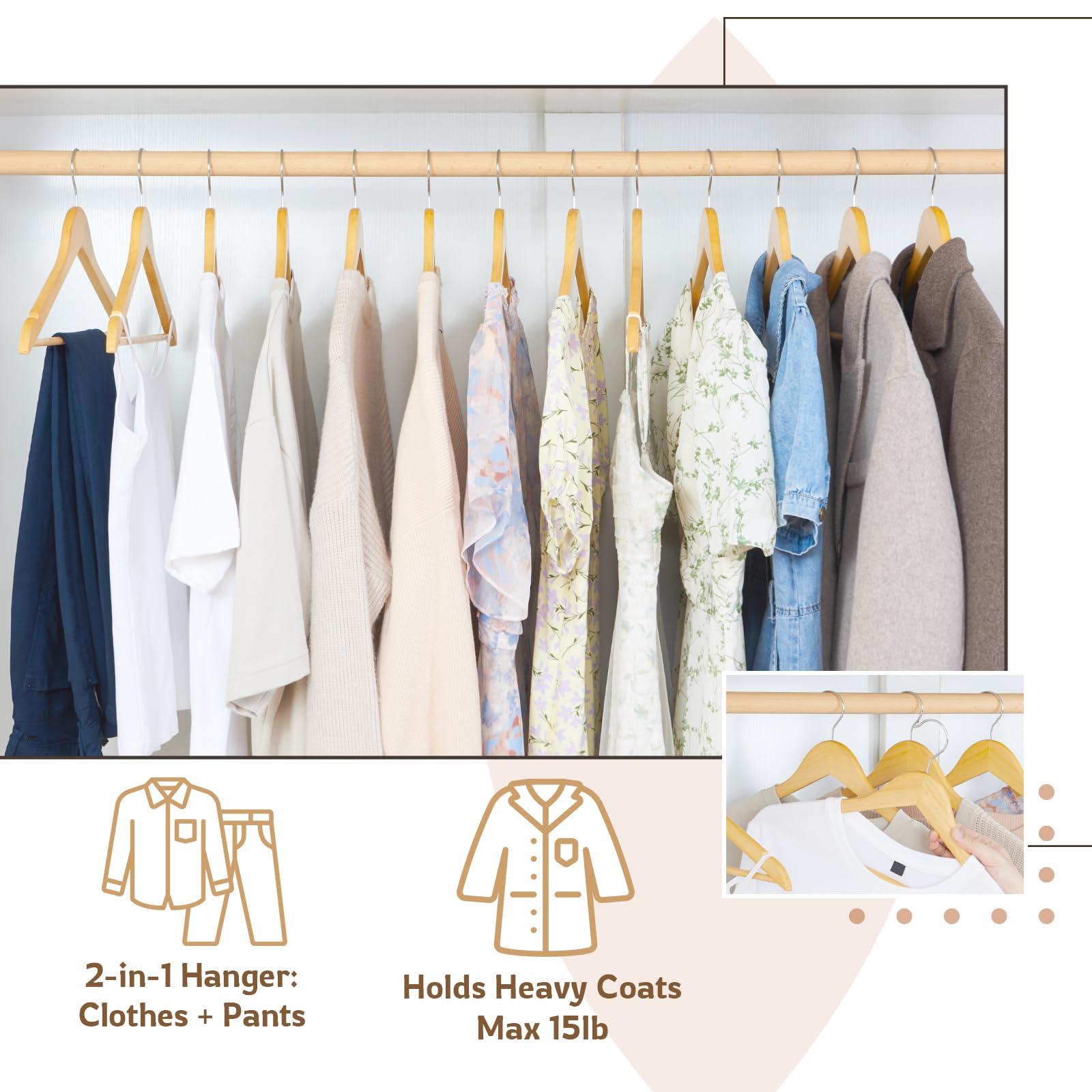 ELONG HOME chrome swivel hook enables easy access from any angle