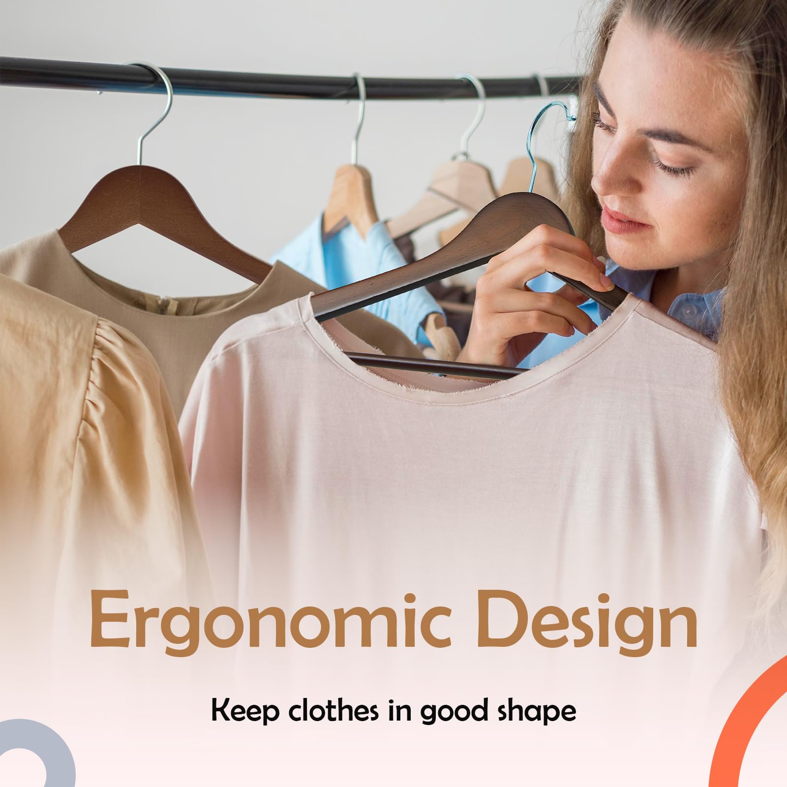 ELONG HOME space-saving design maximizes closet storage.