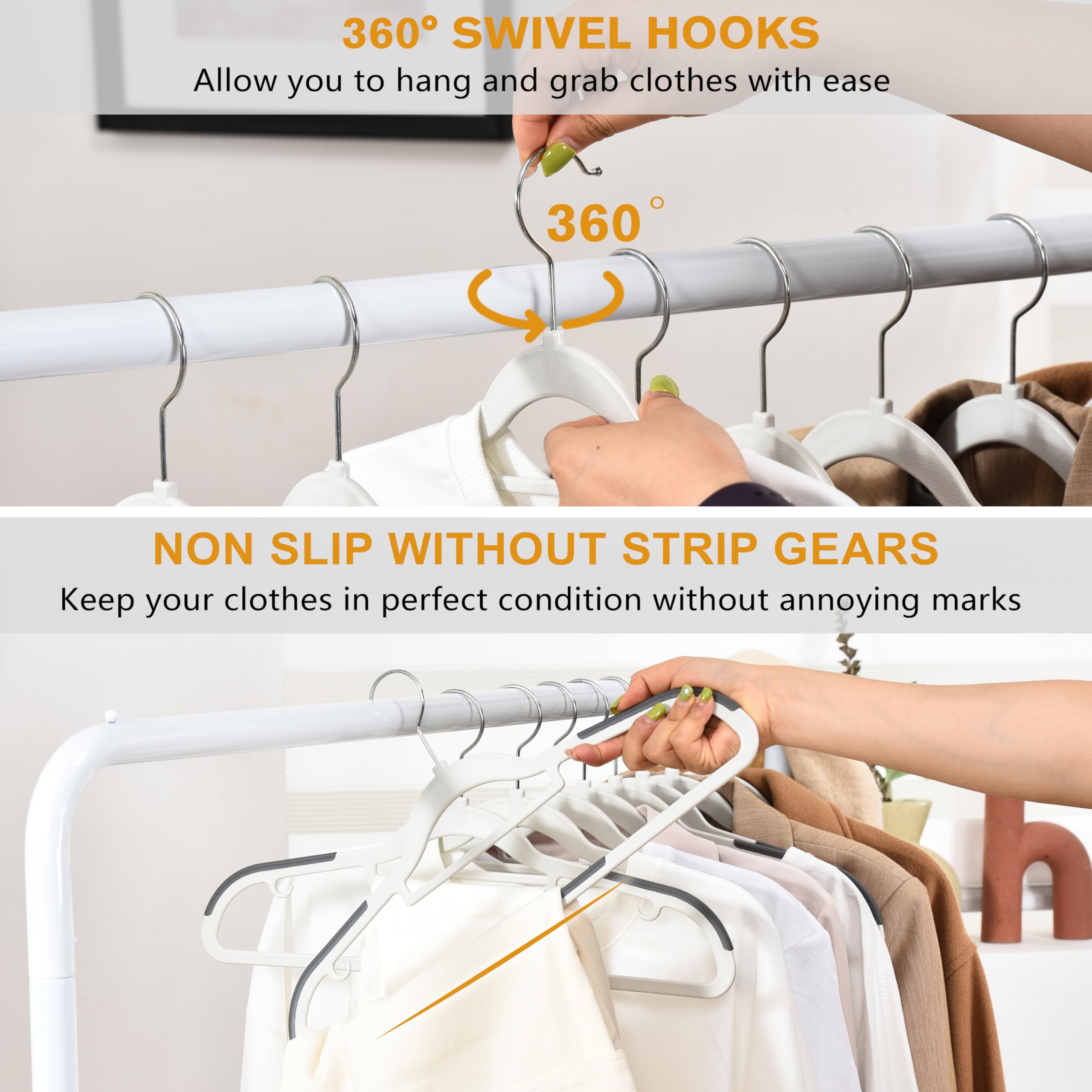 ELONG HOME side hooks hold bras and tanks securely