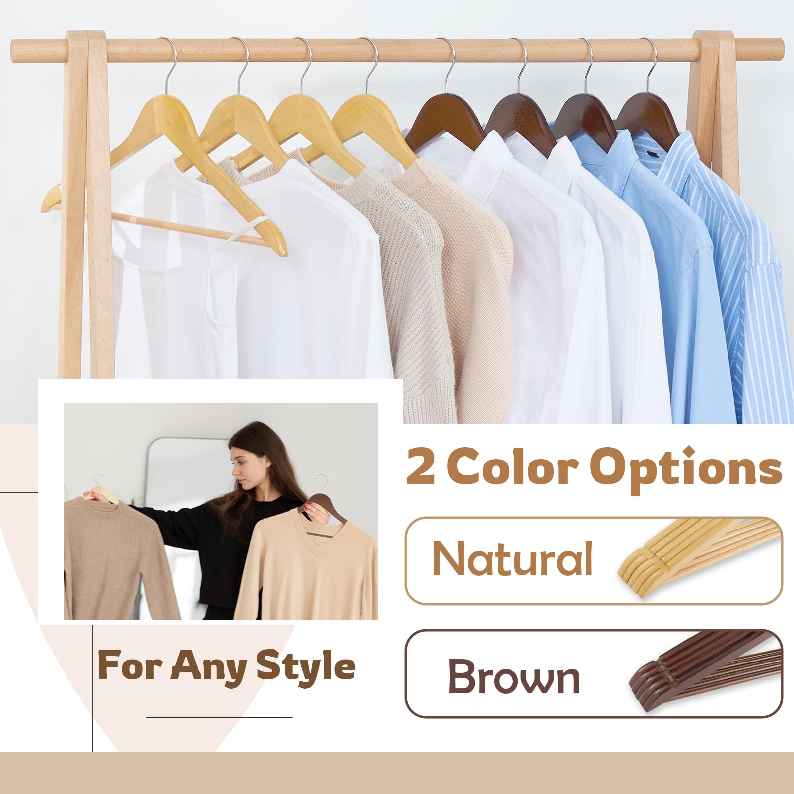 ELONG HOME snag-free polished surface protects clothes daily