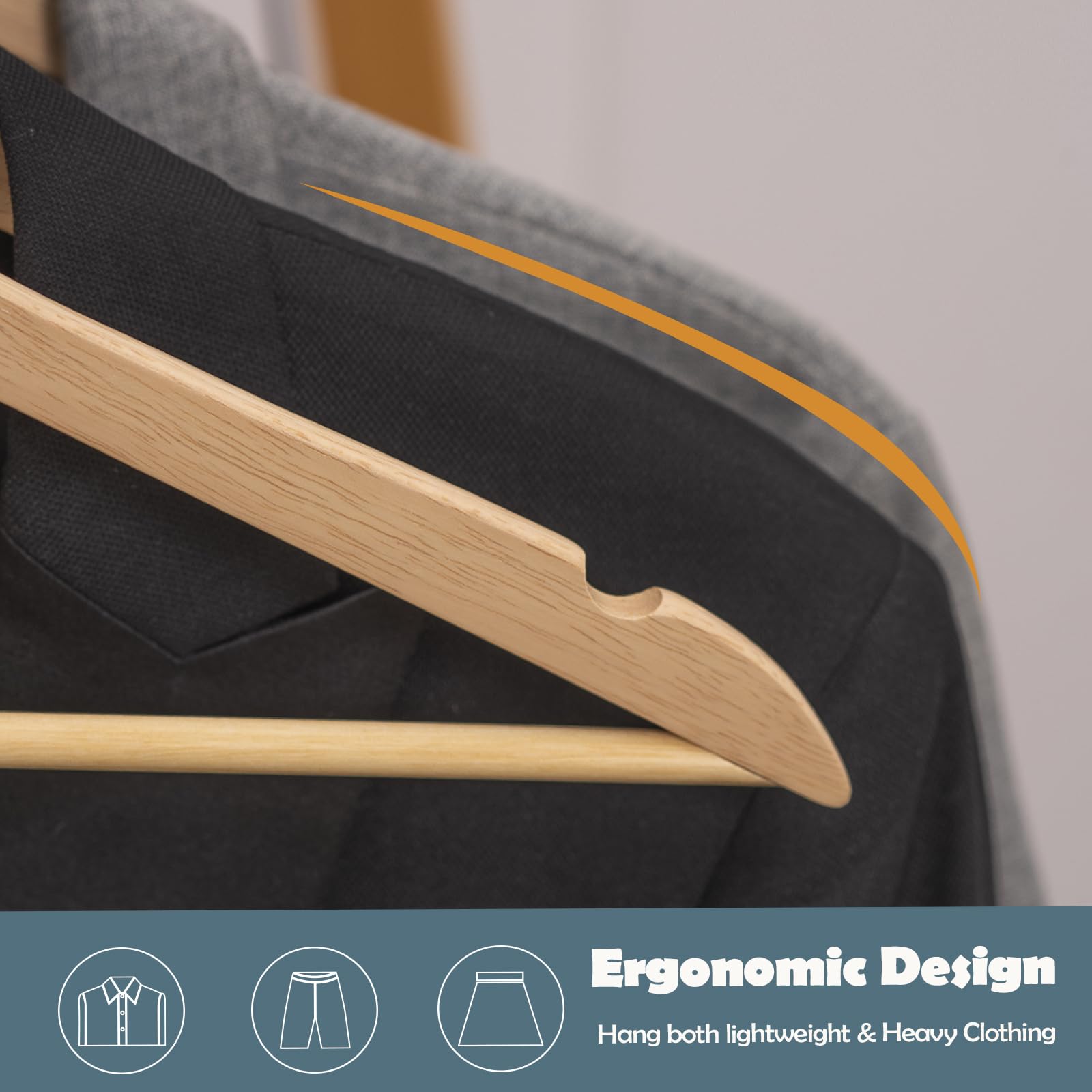 ELONG HOME hanger dimensions 17 by 8.3 inches for space efficiency