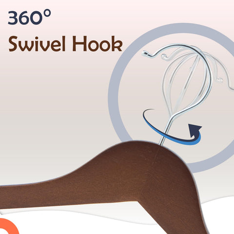 Slim 0.4 inch profile saves closet space while holding heavier garments securely.