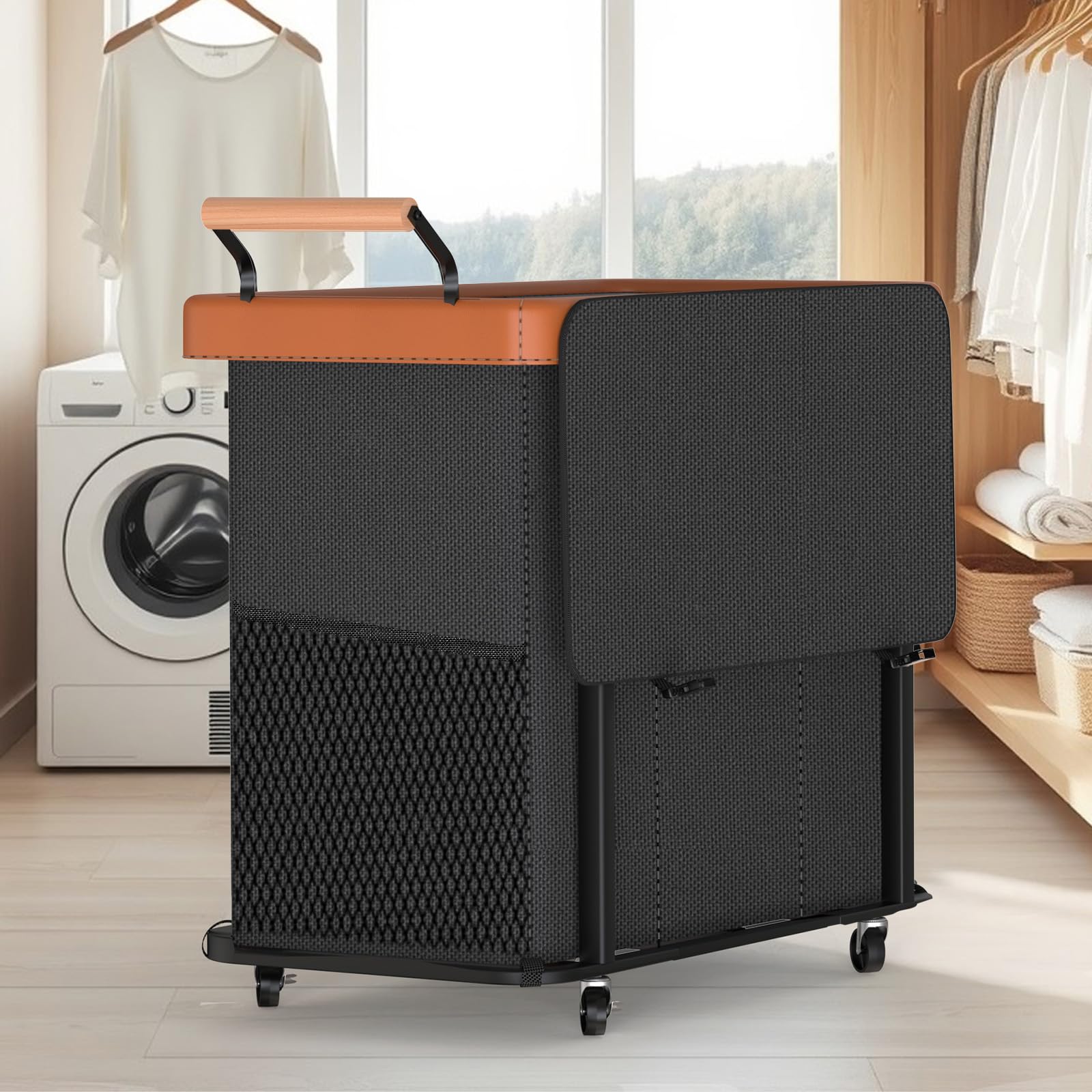 Elowen color-coded compartments help separate laundry quickly and reduce color bleeding.