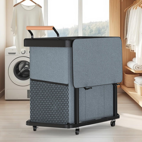 Elowen lockable wheels provide stability when the sorter is parked