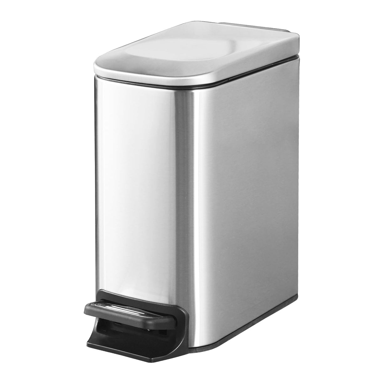 ELPHECO 3.5-gallon pedal trash can with lid for hands-free waste disposal.